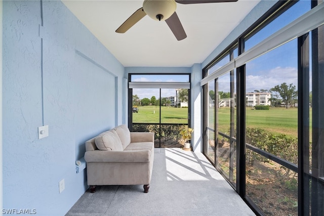 view of sunroom / solarium