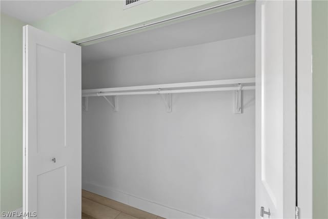 view of closet