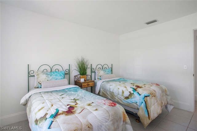 view of tiled bedroom