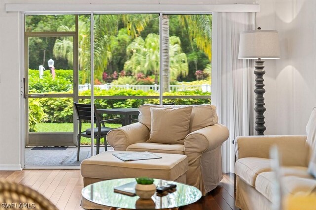 sunroom with a wealth of natural light