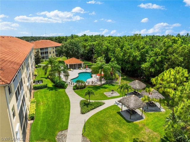 view of birds eye view of property