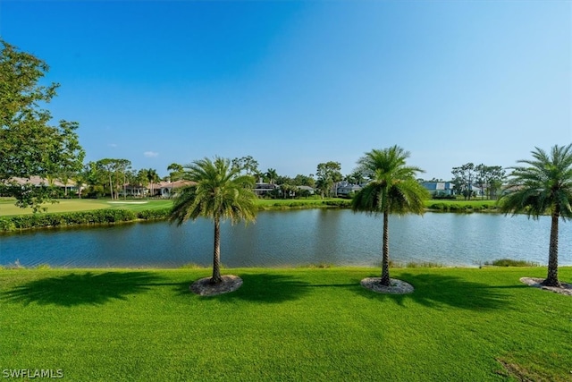 view of property view of water