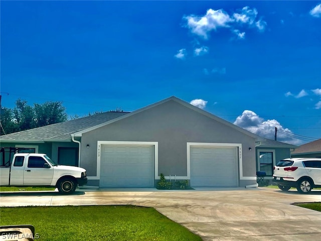 ranch-style house with a garage