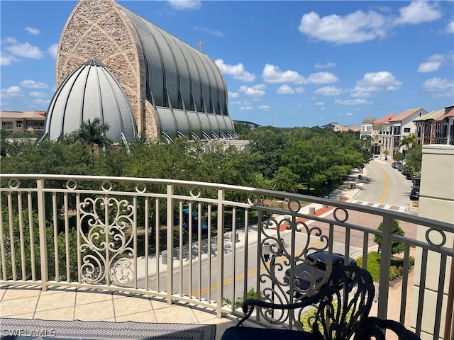 view of balcony