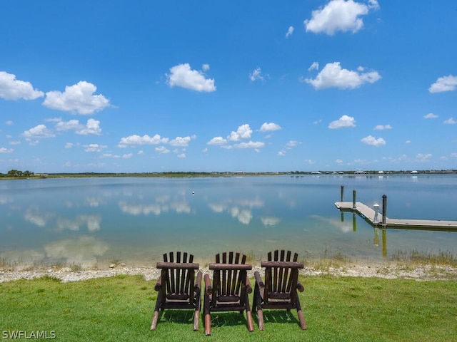 17941 Saddle Rd, Punta Gorda, FL 33982 - dock area featuring a water view