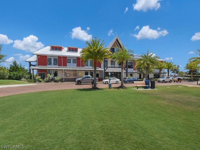 exterior space featuring a lawn