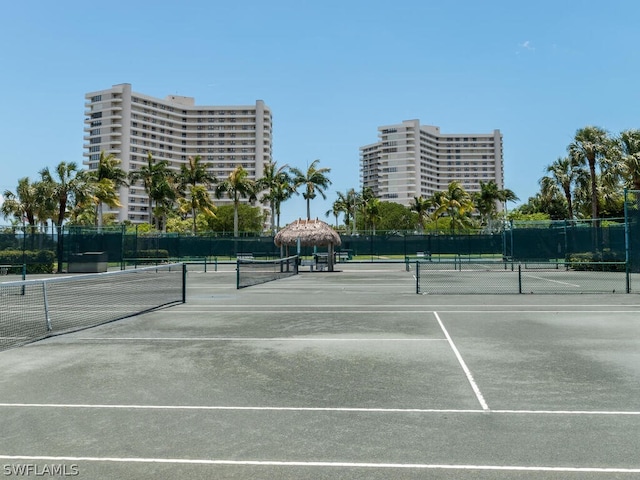 view of tennis court