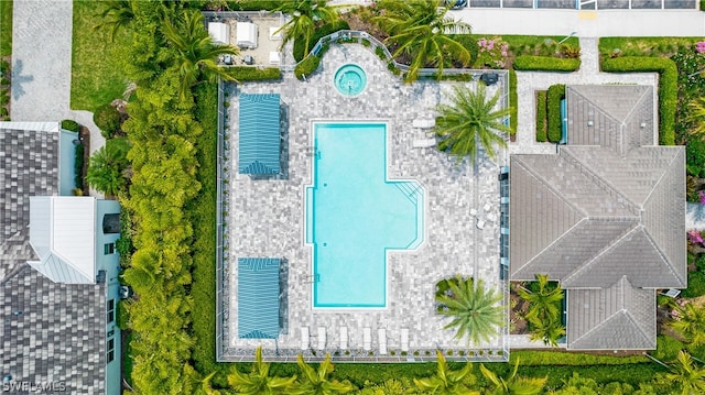 birds eye view of property