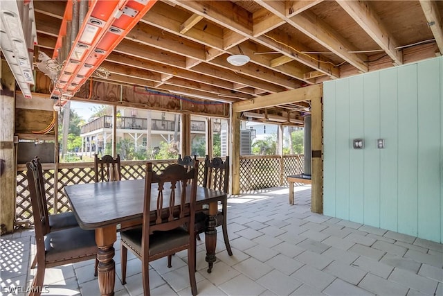 view of dining space