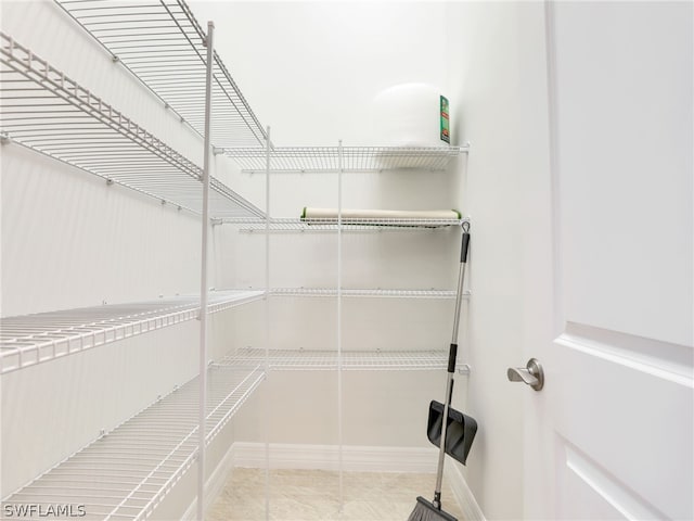 view of pantry