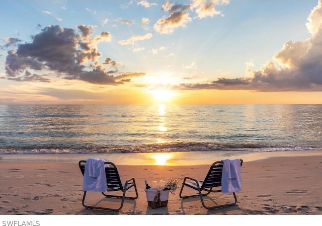 water view with a beach view