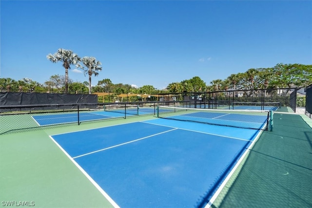 view of tennis court