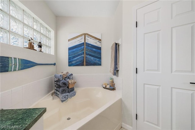 bathroom featuring a bathtub