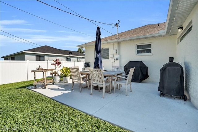 exterior space with grilling area