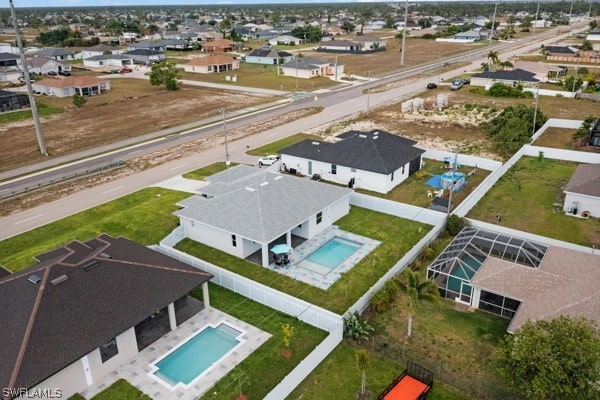 birds eye view of property