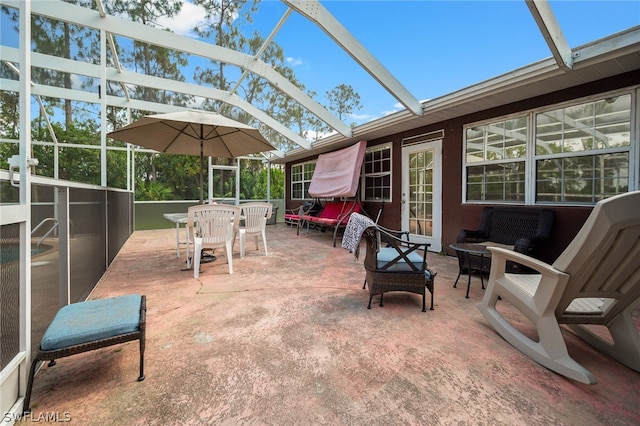 view of sunroom / solarium