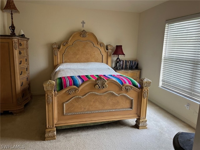 bedroom featuring carpet flooring