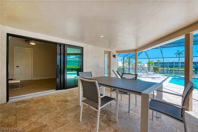 view of dining room