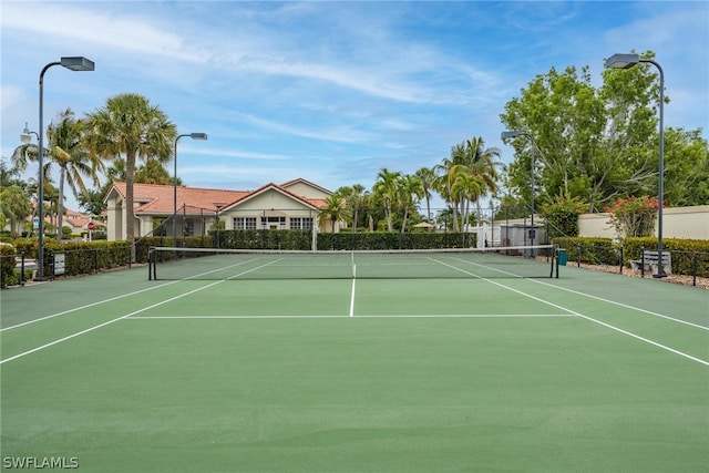 view of sport court