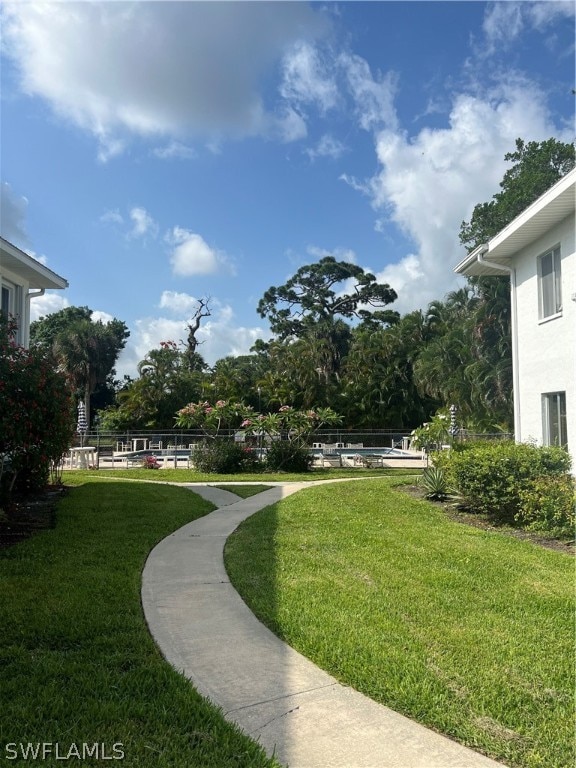 exterior space featuring a lawn