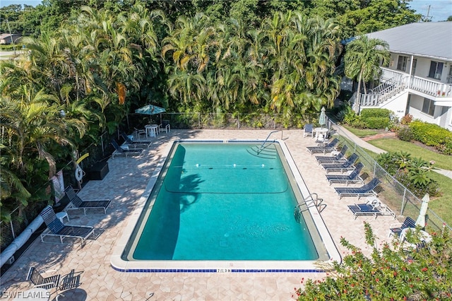 view of pool