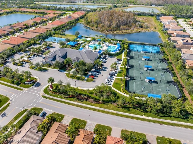11643 Meadowrun Cir, Fort Myers, FL 33913 - aerial perspective of suburban area featuring a nearby body of water