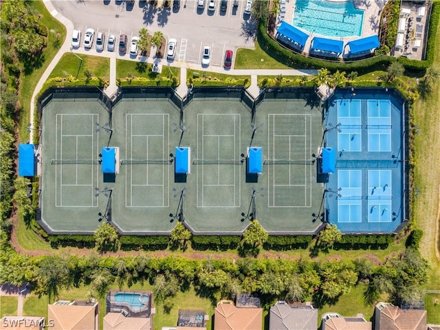 11643 Meadowrun Cir, Fort Myers, FL 33913 - drone / aerial view of a pool