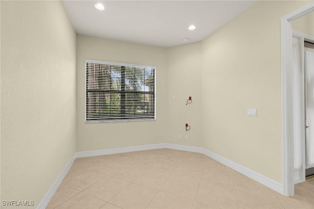 11643 Meadowrun Cir, Fort Myers, FL 33913 - unfurnished room featuring light tile patterned floors, recessed lighting, and baseboards