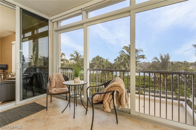 sunroom / solarium with plenty of natural light