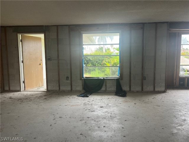 spare room featuring plenty of natural light