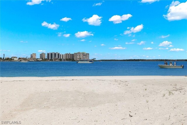 water view featuring a view of the beach