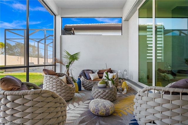 view of sunroom / solarium