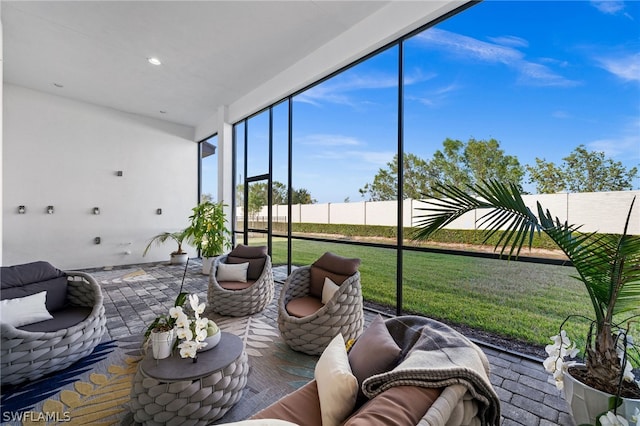 view of sunroom / solarium