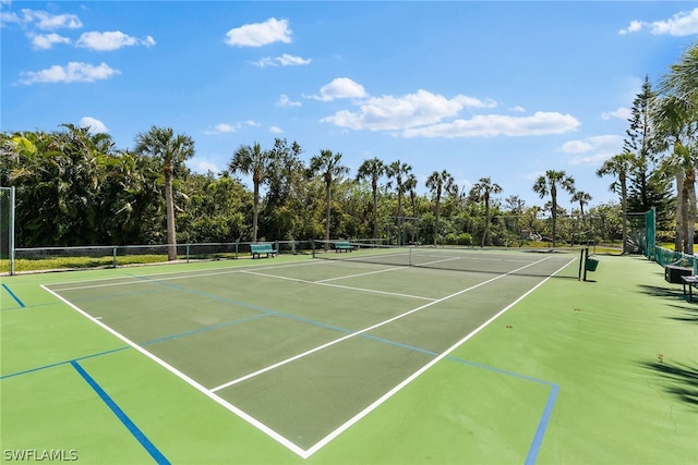 view of sport court