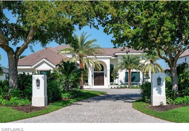 view of mediterranean / spanish house