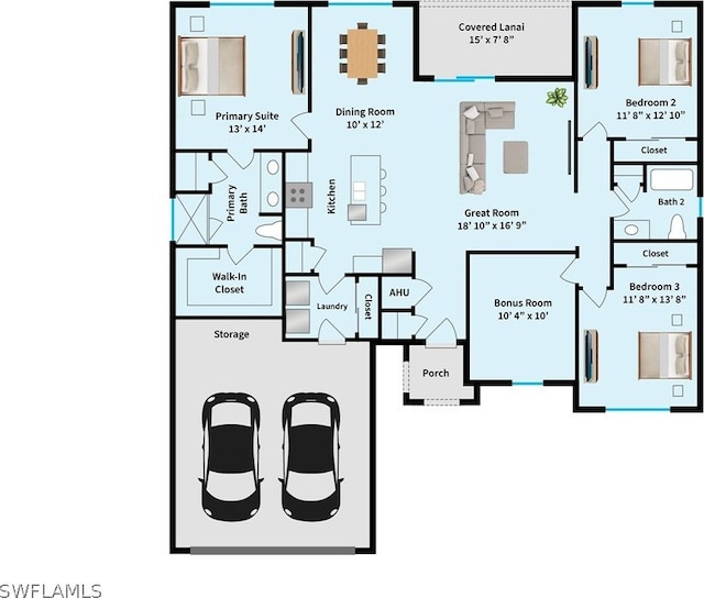 2206 NW 17th Pl, Cape Coral, FL 33993 - plan