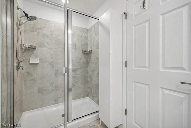 full bathroom with a stall shower