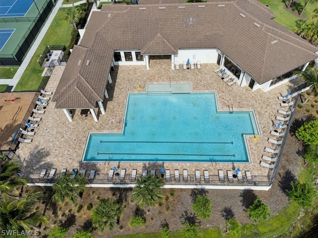 drone / aerial view