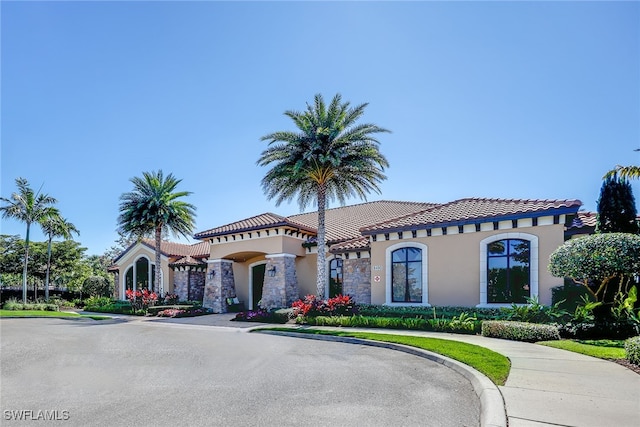 view of mediterranean / spanish-style house