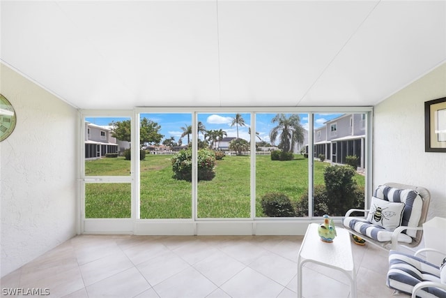 unfurnished sunroom with a wealth of natural light