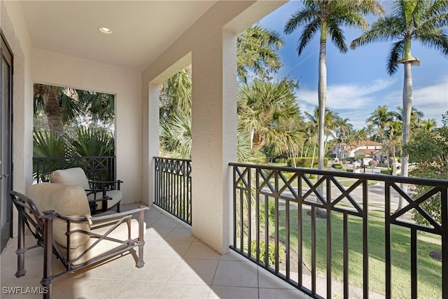 view of balcony