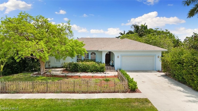 view of front of house featuring a garage