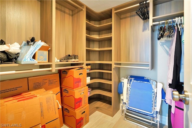 view of storage room