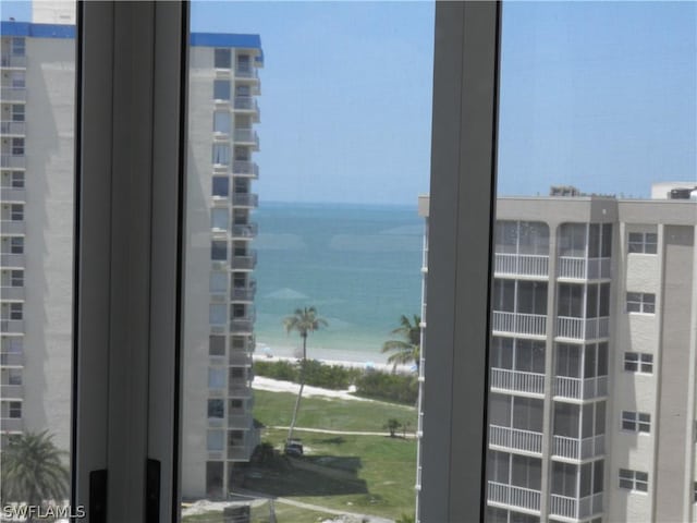 view of water feature