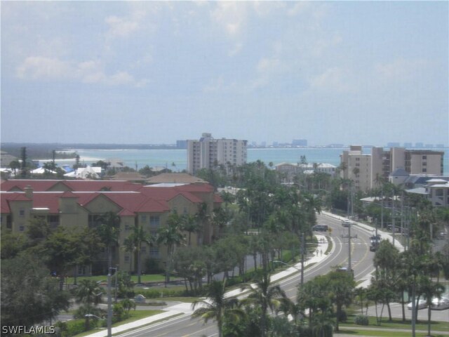 exterior space featuring a water view