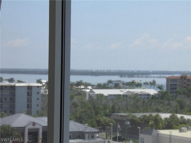 view of water feature