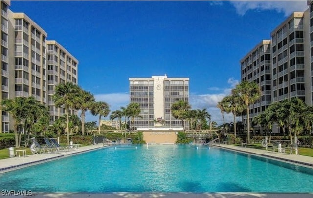 view of pool