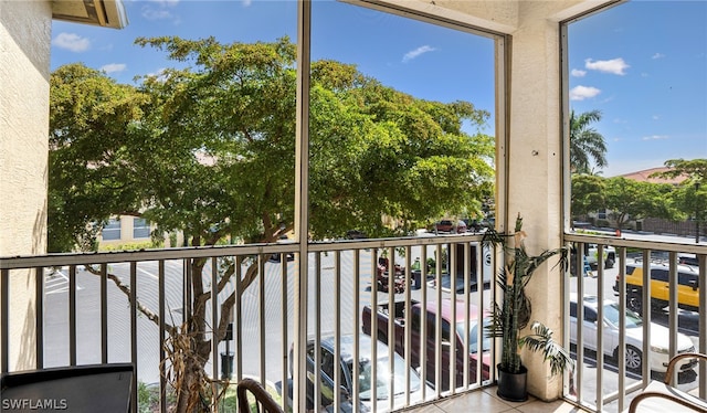 view of balcony