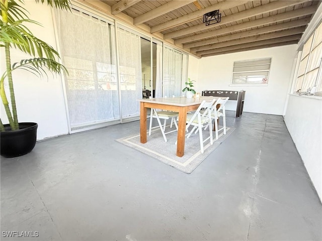 view of patio / terrace featuring outdoor dining space