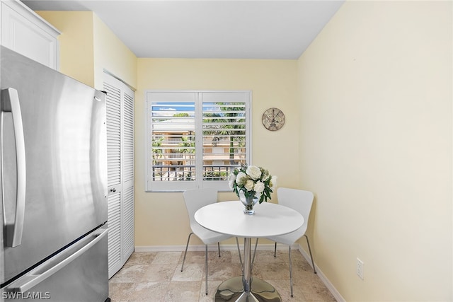 view of dining area